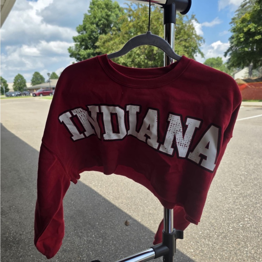 Indiana Red Women's Crew Neck Sweater